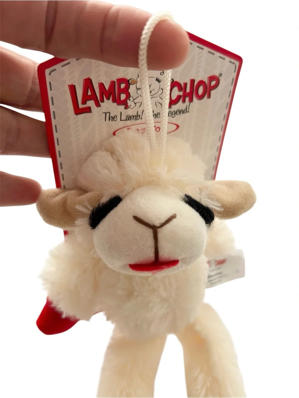 New Dream Works Lamb Chop The Lamb! The Legend! 7” Furry Dog Toy With Squeaker